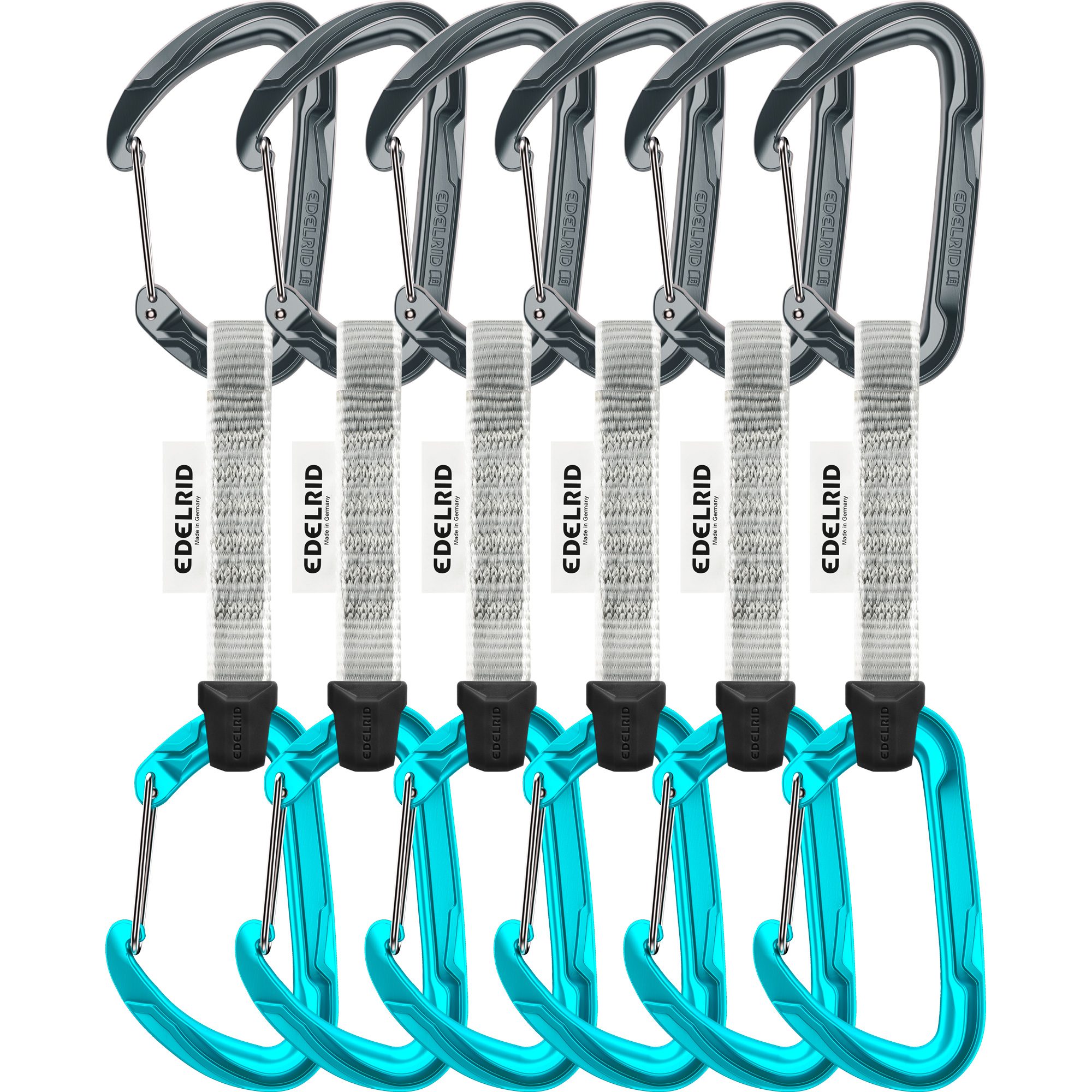Edelrid Pure Wire Set Sixpack Expressset grau