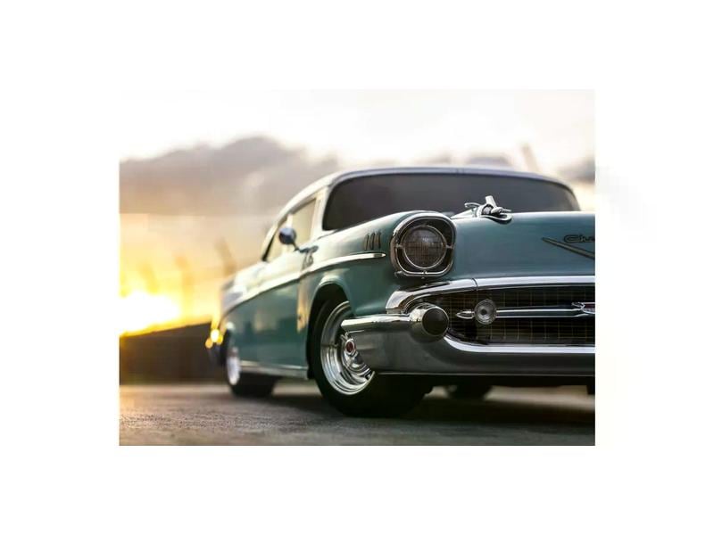 Kyosho Serienwagen Fazer MK2 1957 Chevy Bel Air Coupe 1:10, 4WD On-Road Modell mit Detaillierter 1957 Chevrolet Bel Air Coupe Karosserie