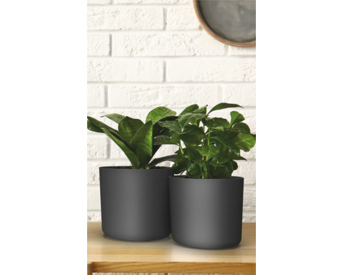 Lora bloempot Ø 34,5 cm H 32 cm kunststof antraciet