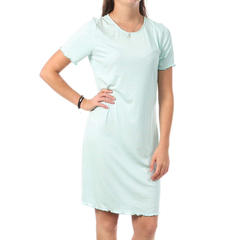 Vero Moda Robe Turquoise à Motifs Femme Vero Moda Madi Jill