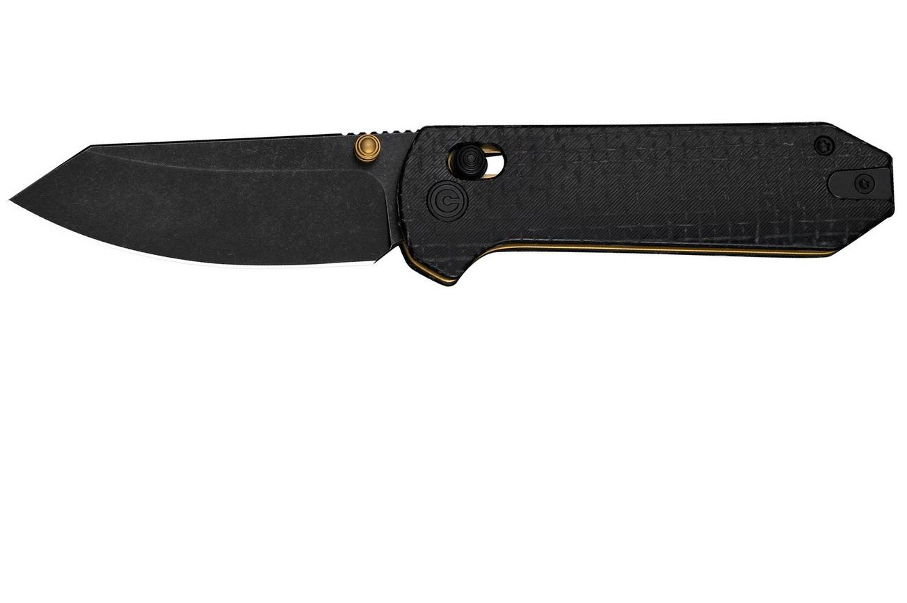 Civivi Yonder C23073B-2 Blackwashed 14C28N, Black Burlap Micarta, zakmes