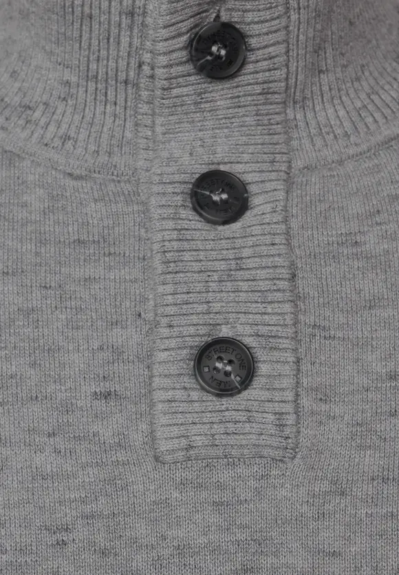 Troyer Strickpullover - stone grey melange