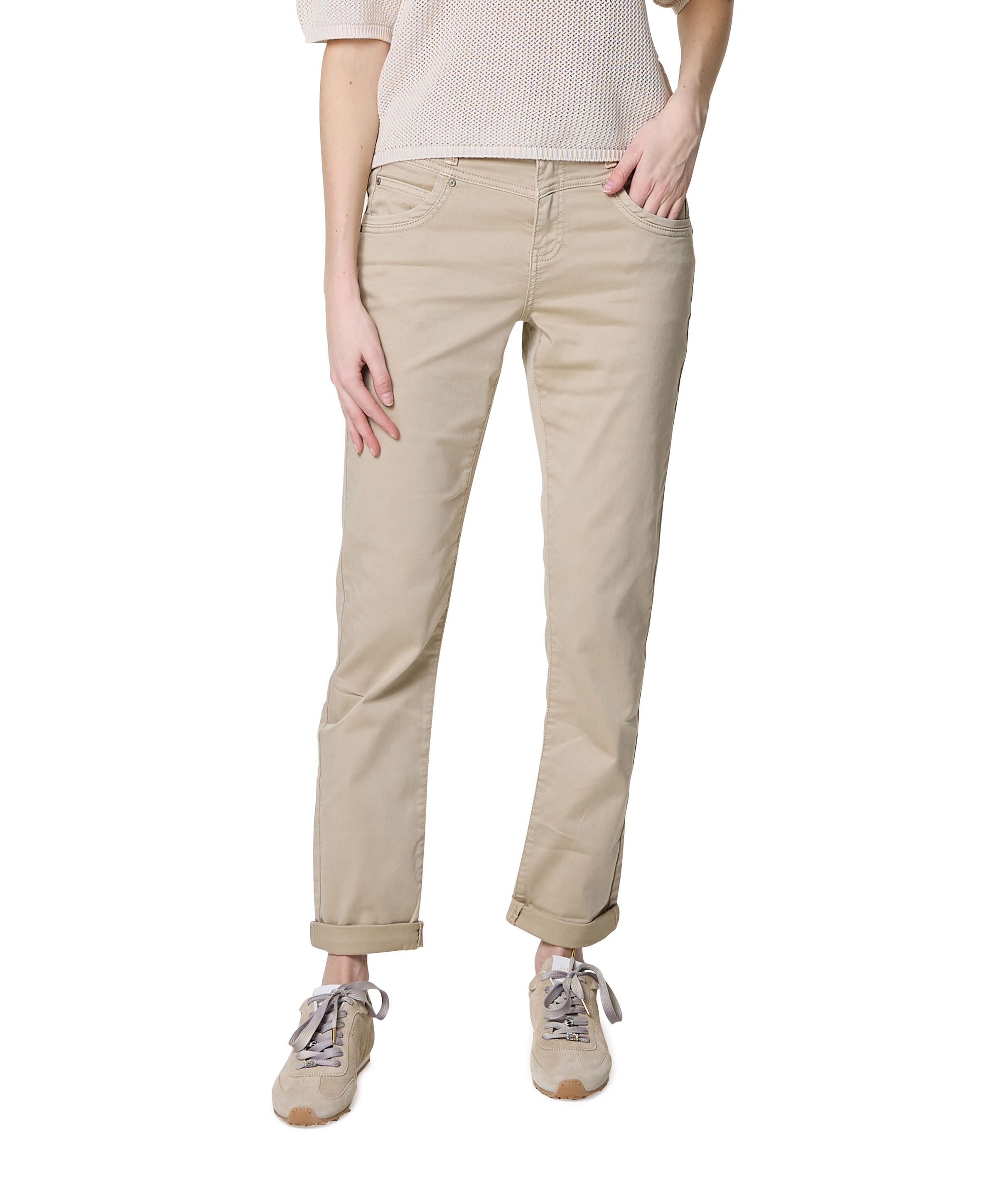 Red Button Relax Jog Colour dames broek beige