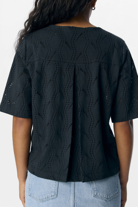 Object zwarte dames t-shirt