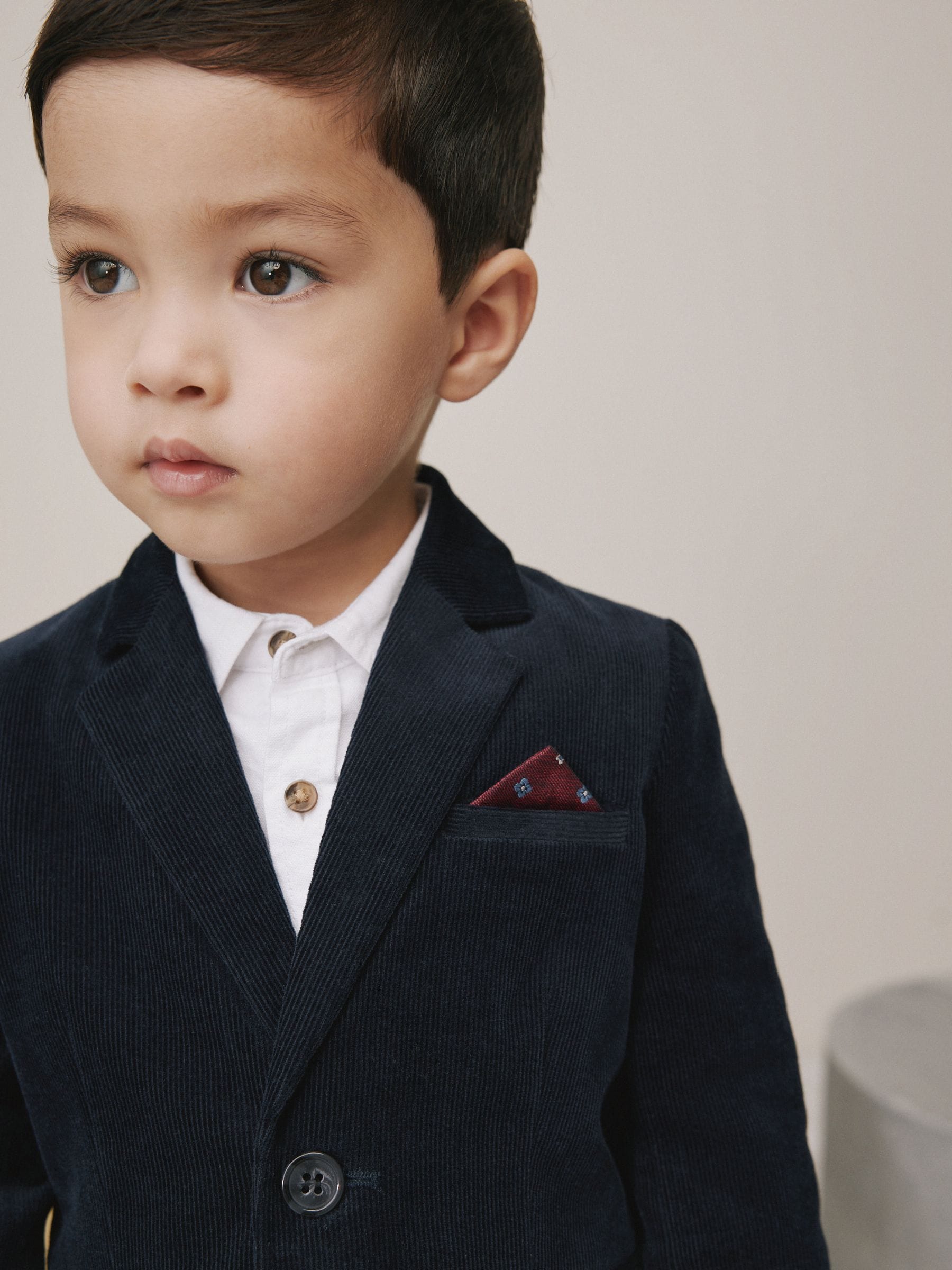 Marineblauw - Corduroy blazer (3mnd-9jr)