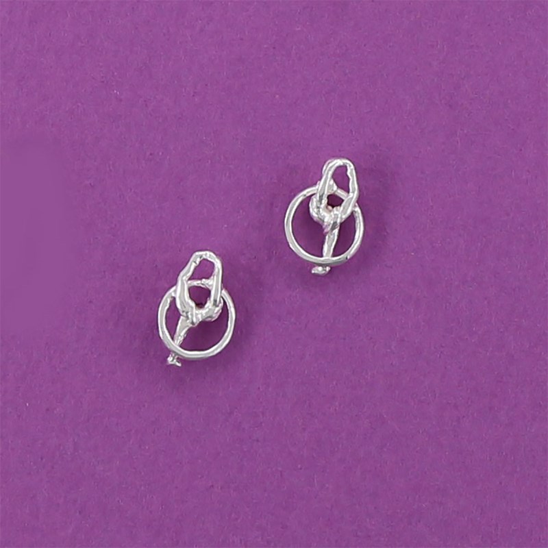 Boucles d'oreilles gymnastique GR EXPRESSION cerceau - Plaqué or