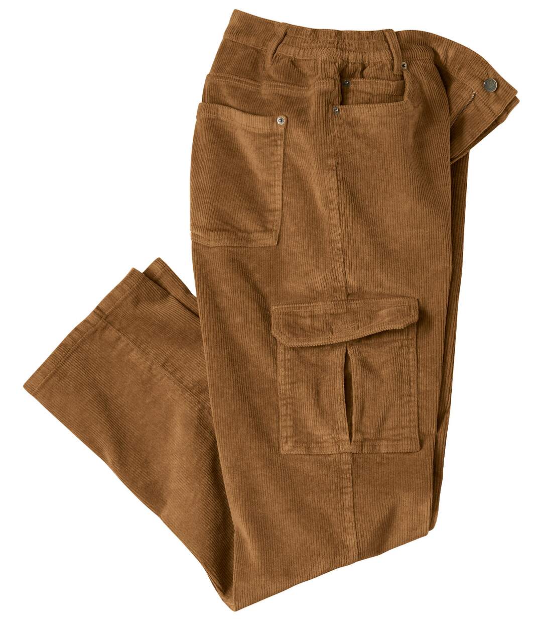 Pantalon Velours Cargo Stretch Confort