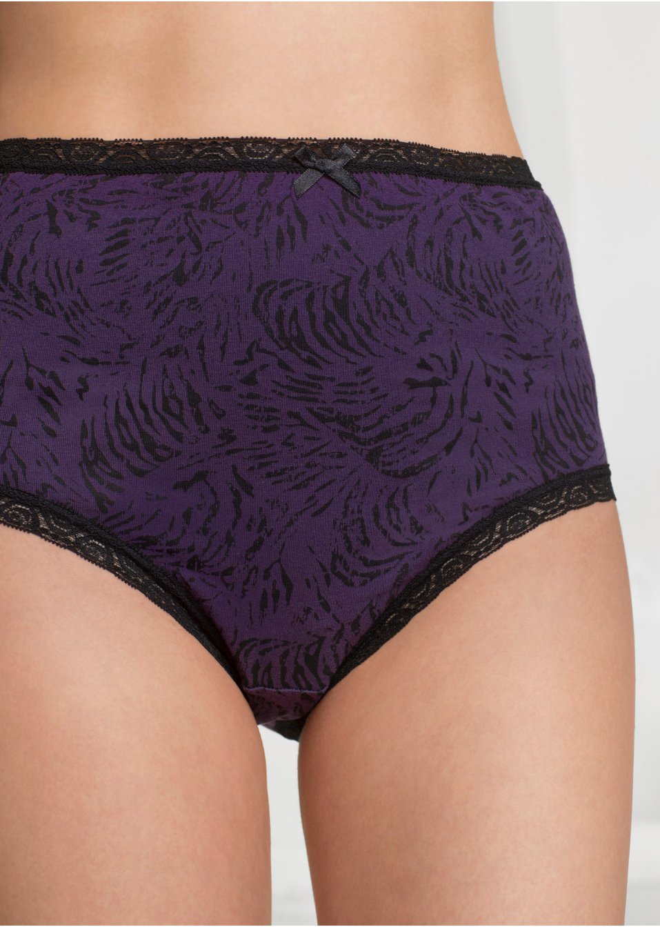 Lot de 5 slips taille haute