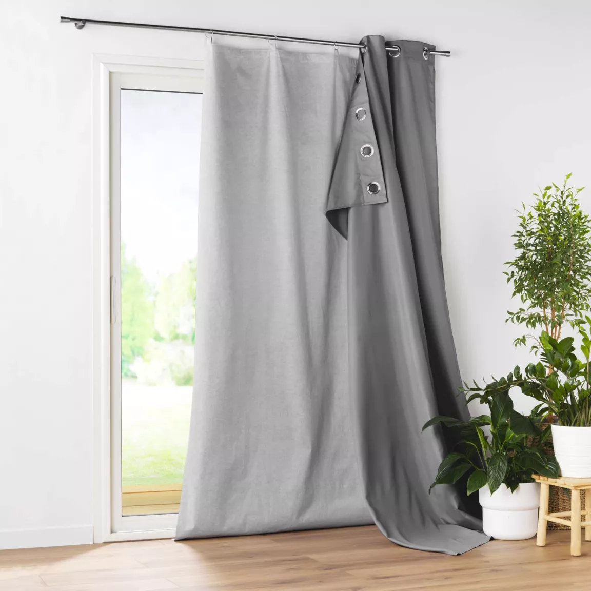 Doublure thermique pour rideau (130 x 230 cm) Cover Gris