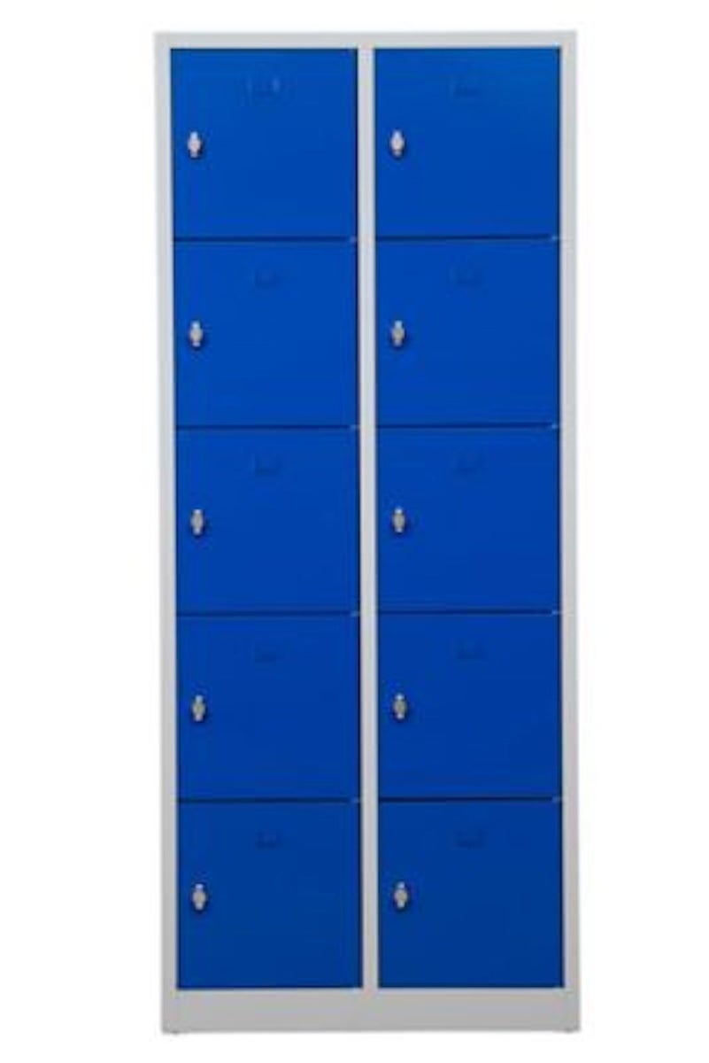 PROREGAL Falcon Medium Lockerkast HxBxD 190 x 80 x 45 cm Hangslot Grijsblauw