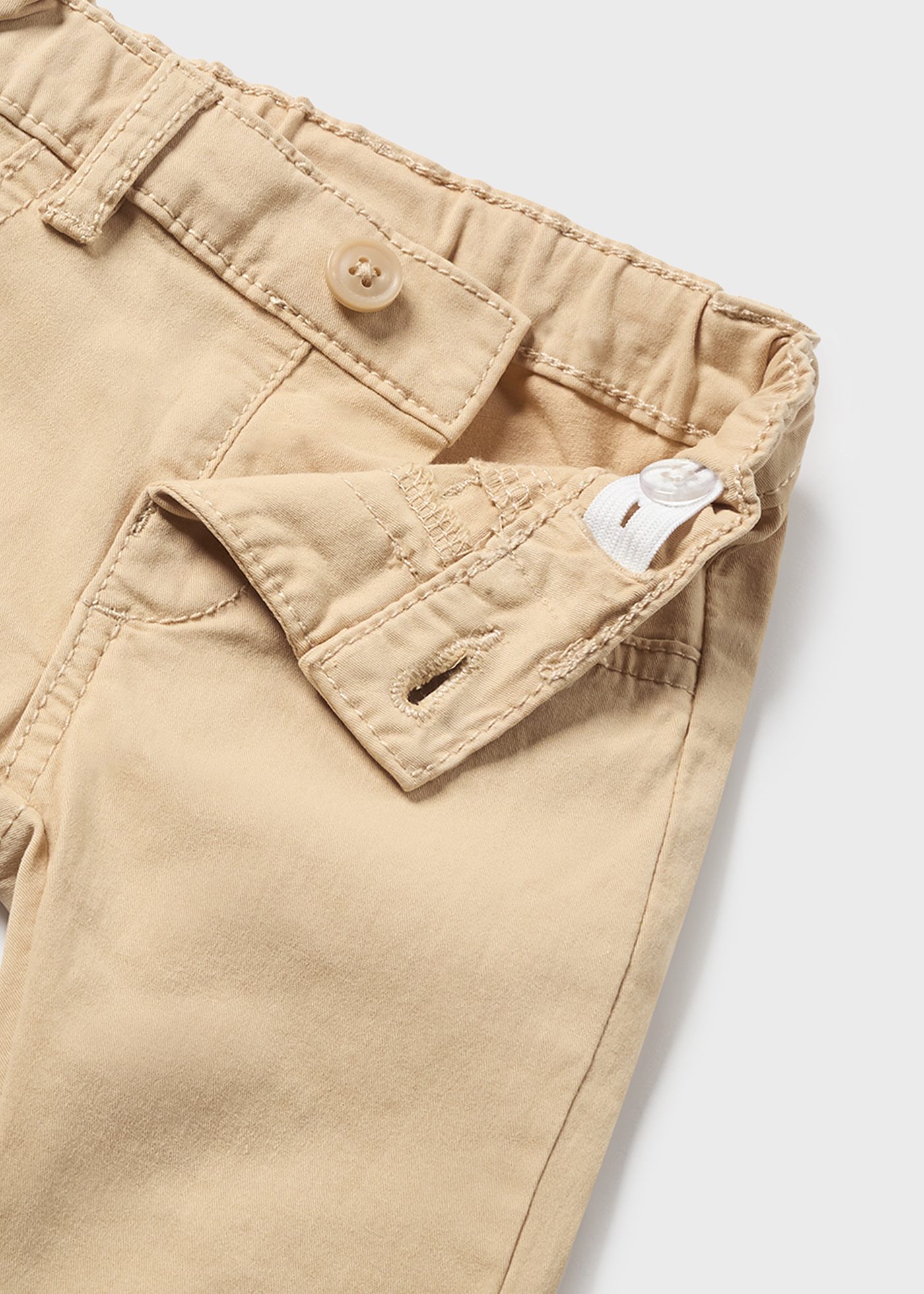 Calça de algodão com cintura ajustável para recém-nascido