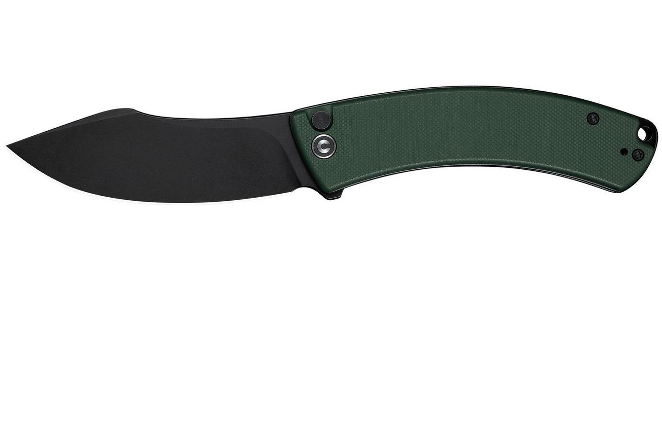 Civivi Outlaw Muk C24079-3 Blackwashed 14C28N, Green G10, zakmes