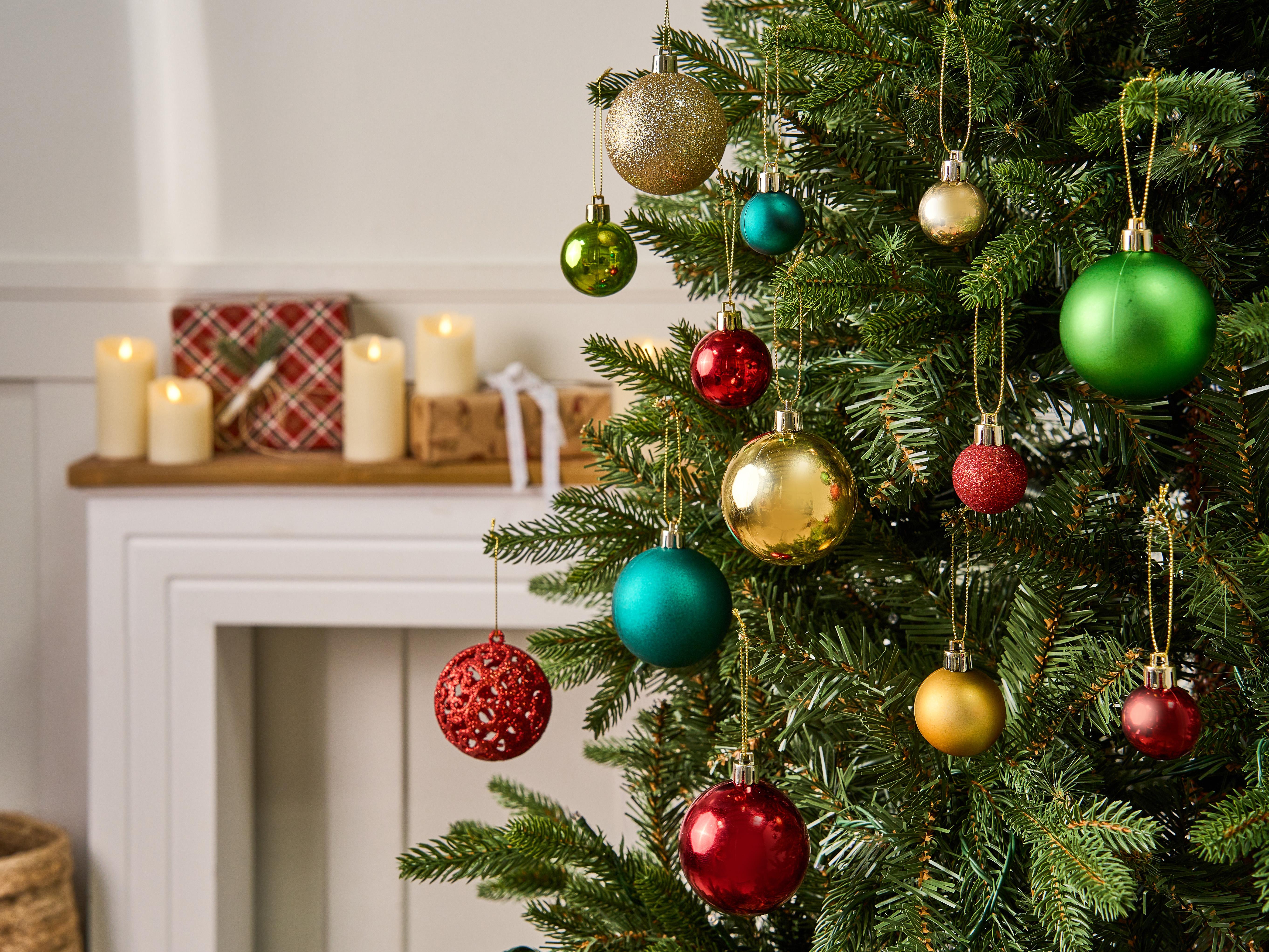 Set van 100 kerstballen VANERN Meerkleurig