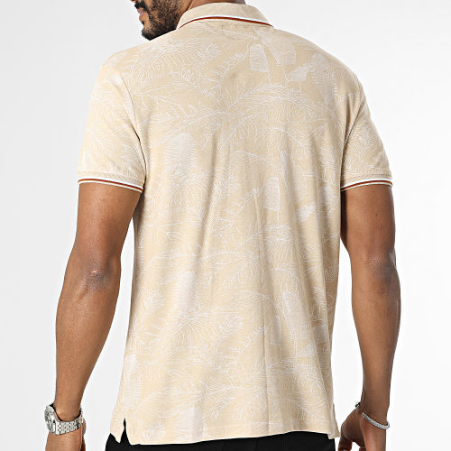 Polo Manches Courtes Pack Beige Floral