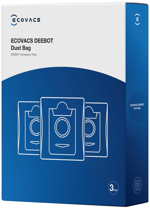 Ecovacs antibakterielle støvsugerposer DDB030010 (3-pk)