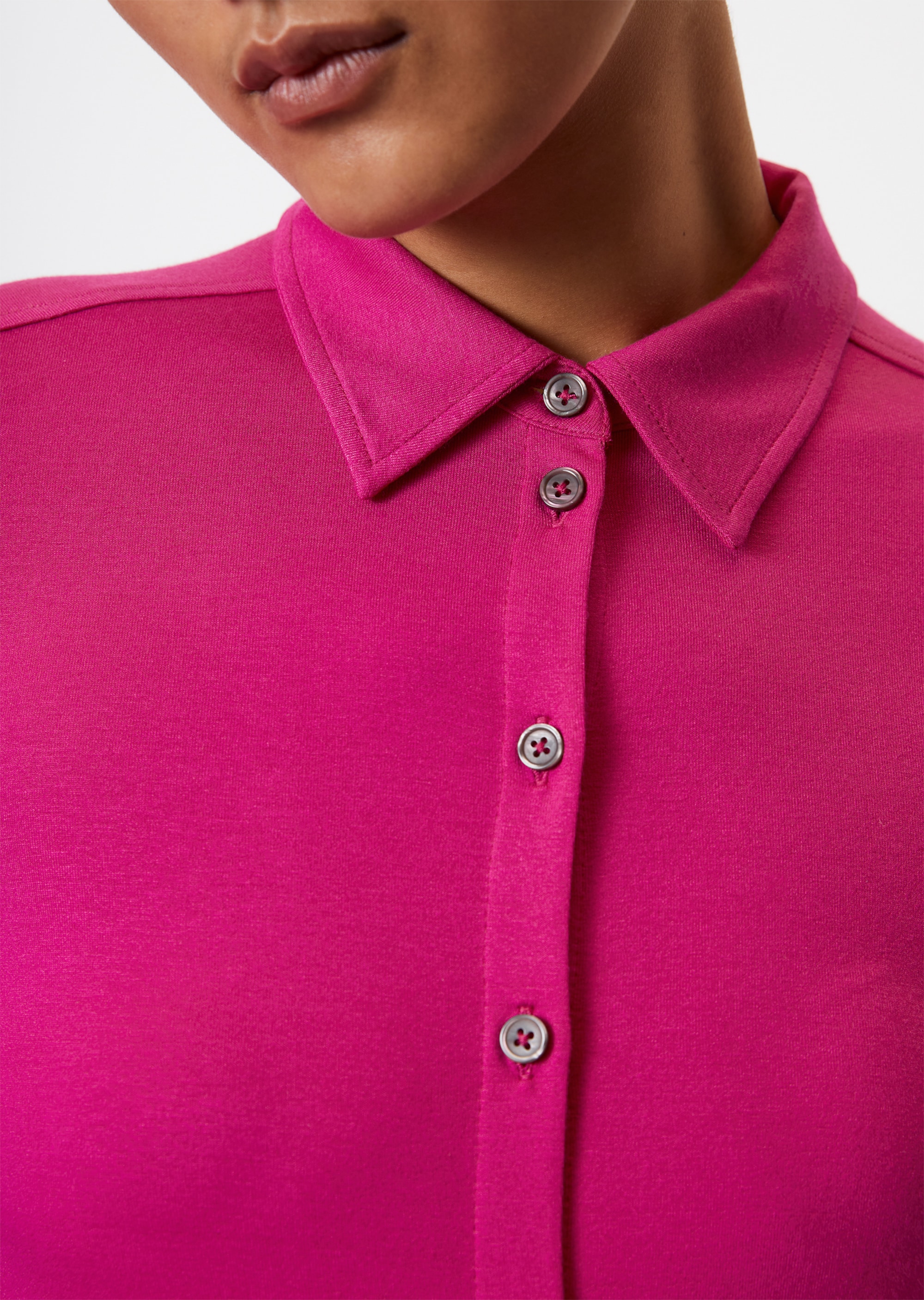 Jersey-Bluse aus softem Viskose-Mix