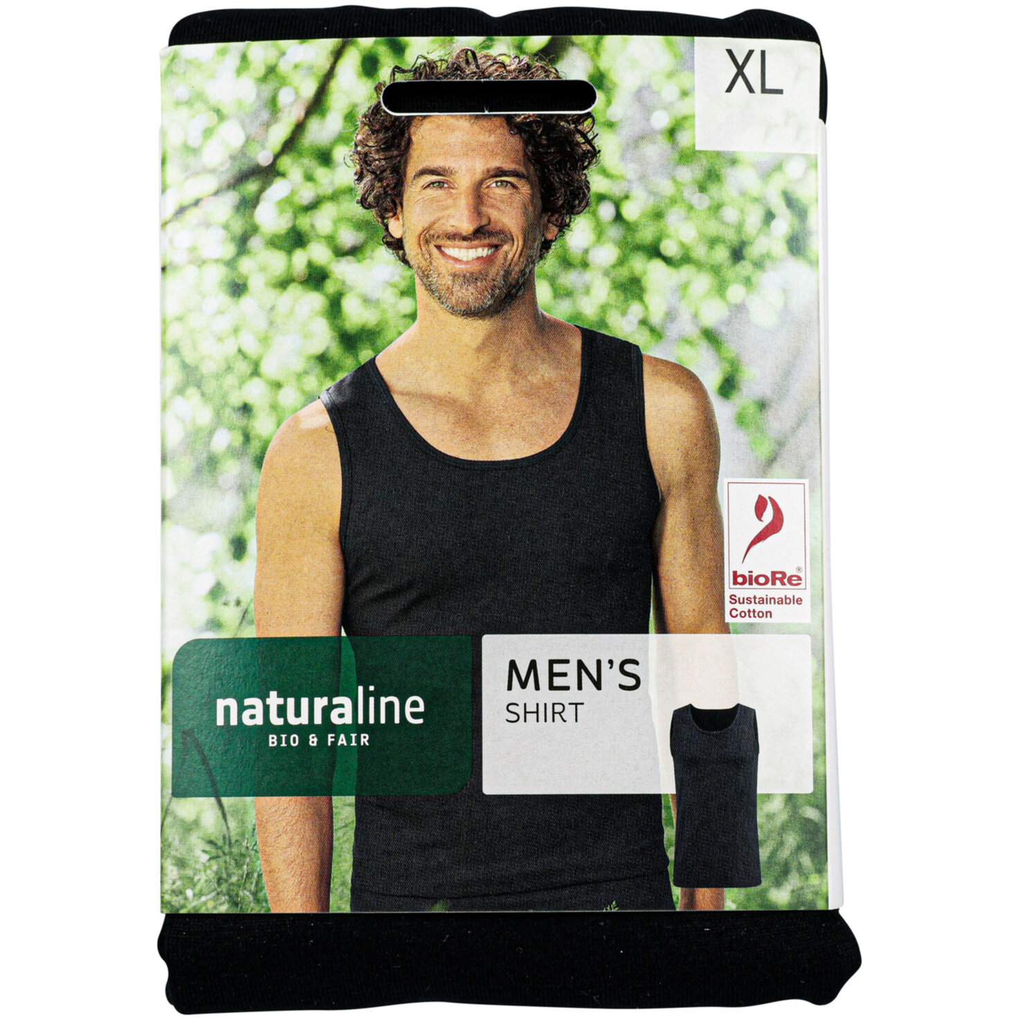 Naturaline Textil Herren Shirt schwarz XL