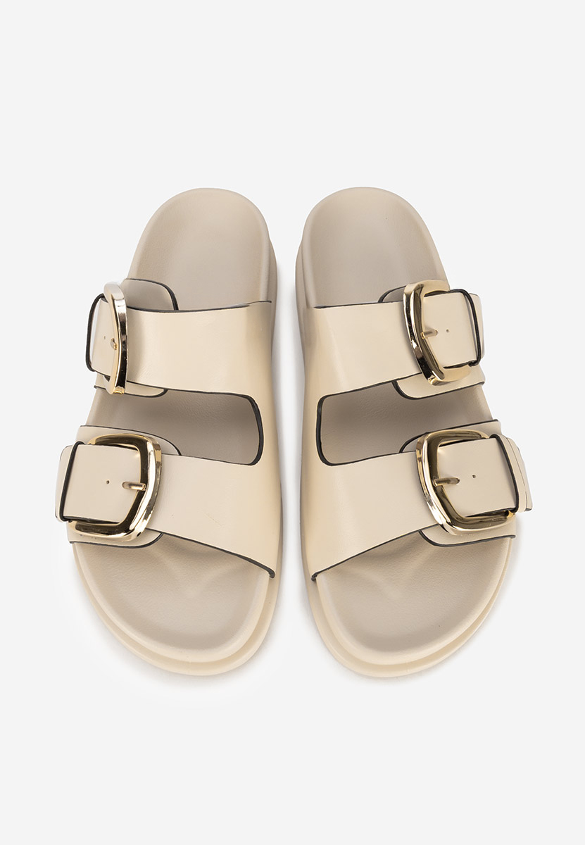 Mules femme beige Teodia