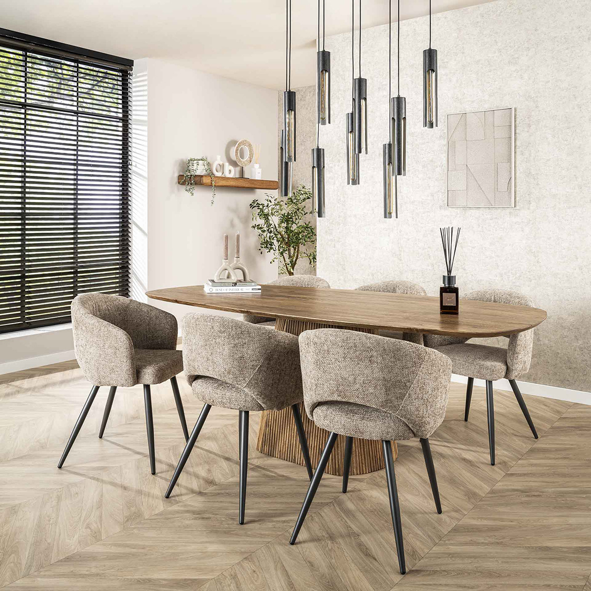 Eettafel Lambda Centro 215x105 cm