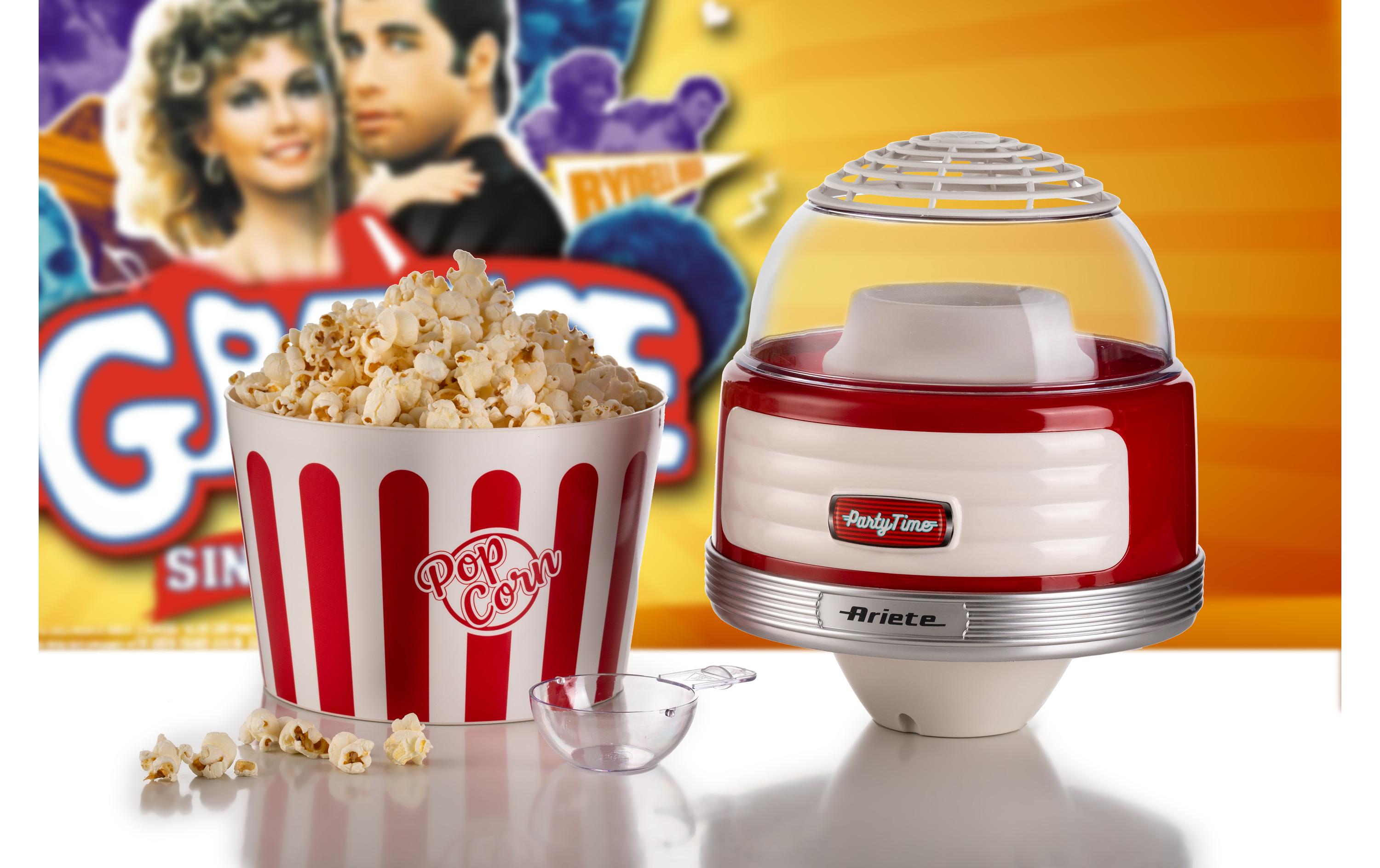 Popcorn Maschine Party Time ARI-2957-RD Rot/WeissPopcornmaschine im Retro-Design