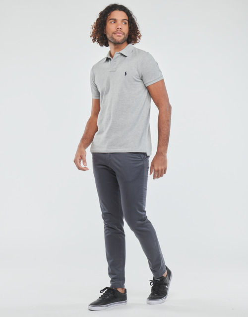 Polo Ralph Lauren - POLO COUPE DROITE EN COTON BASIC MESH Gris / China