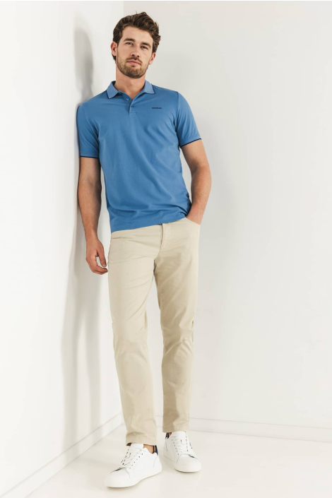 State of Art blauwe heren polo
