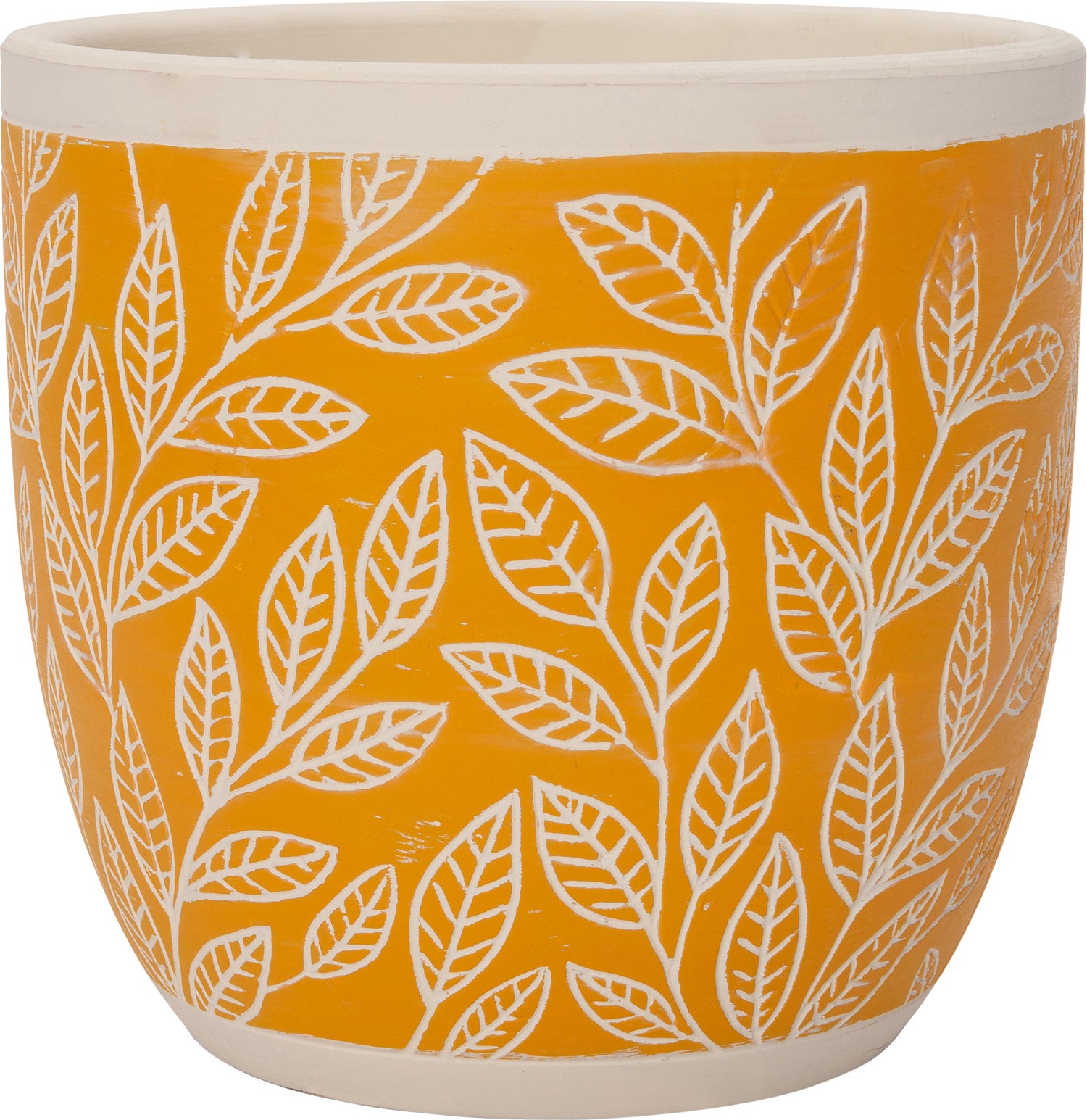 Intratuin bloempot Nikki geel D 7 H 6,5 cm