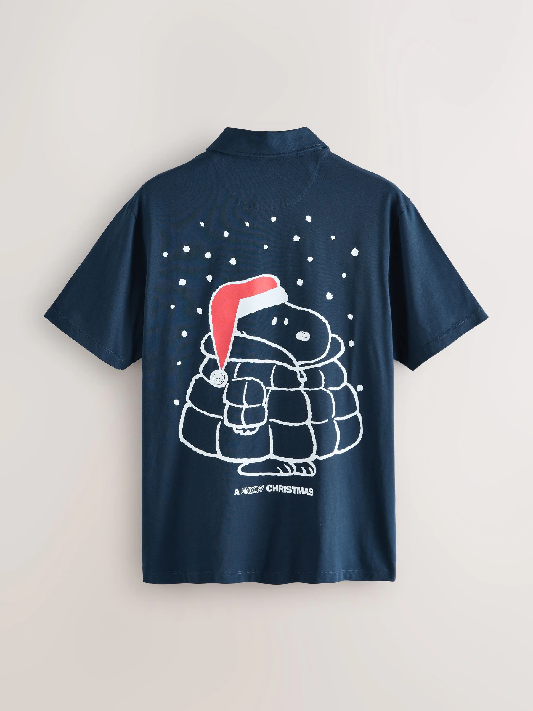 Navy Blue Snoopy - Kerstpoloshirt
