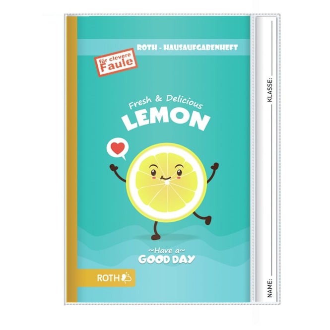 Hausaufgabenheft - Clever Teens - Lemon - A5