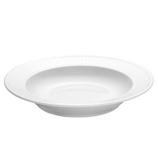 Pillivuyt Plisse Pastatallerken, Hvid, Ø28 cm
