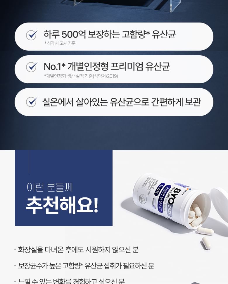 CJwellcare - BYOCORE Healthy Live Probiotics 50 miljard