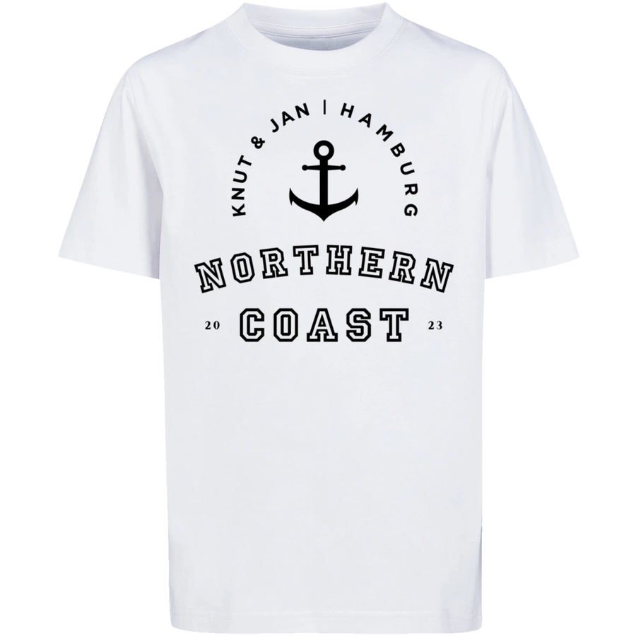 F4NT4STIC T-Shirt Northern Coast Knut & Jan Hamburg weiß