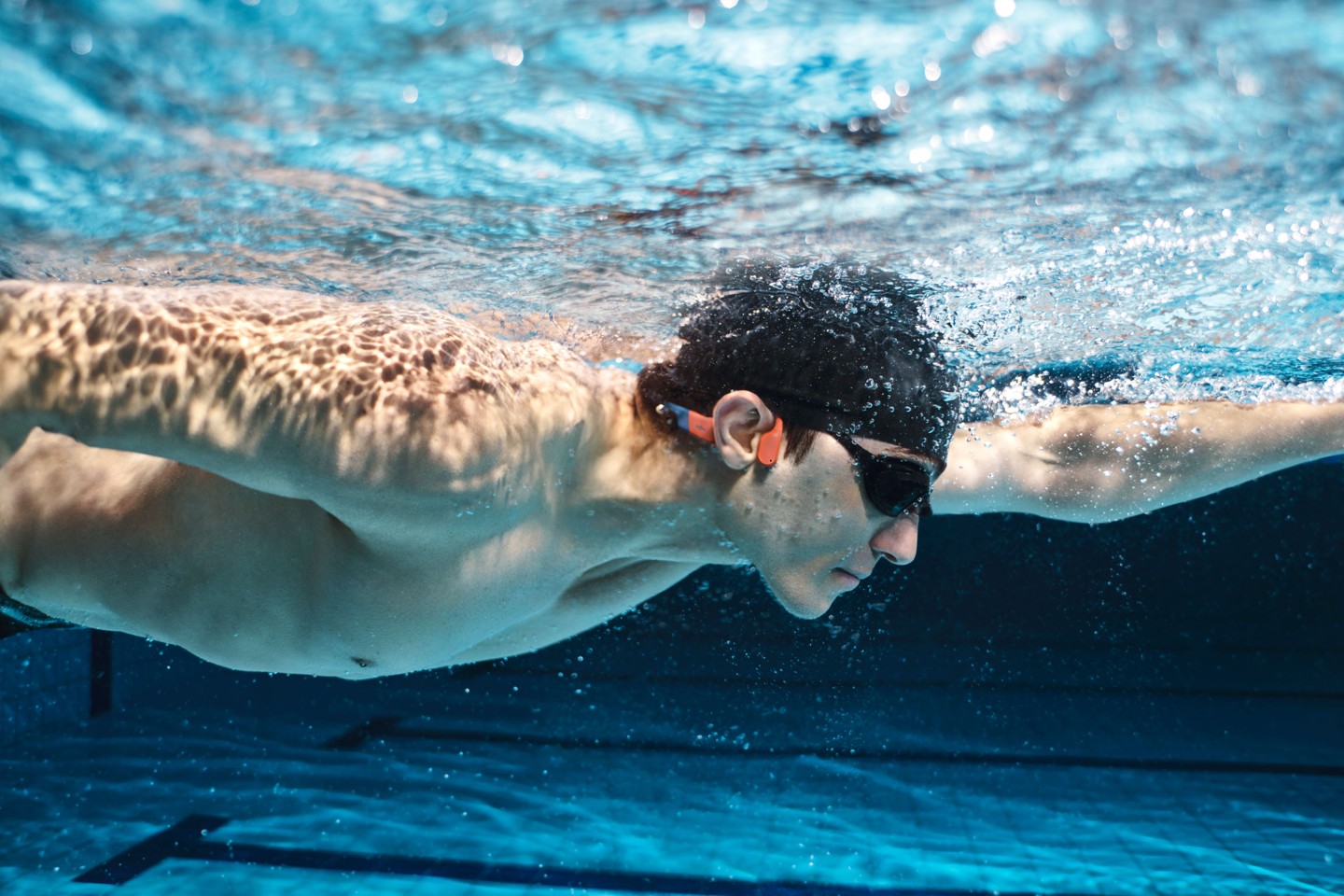 Shokz - OpenSwim Pro, Bone Conduction Headset- Red