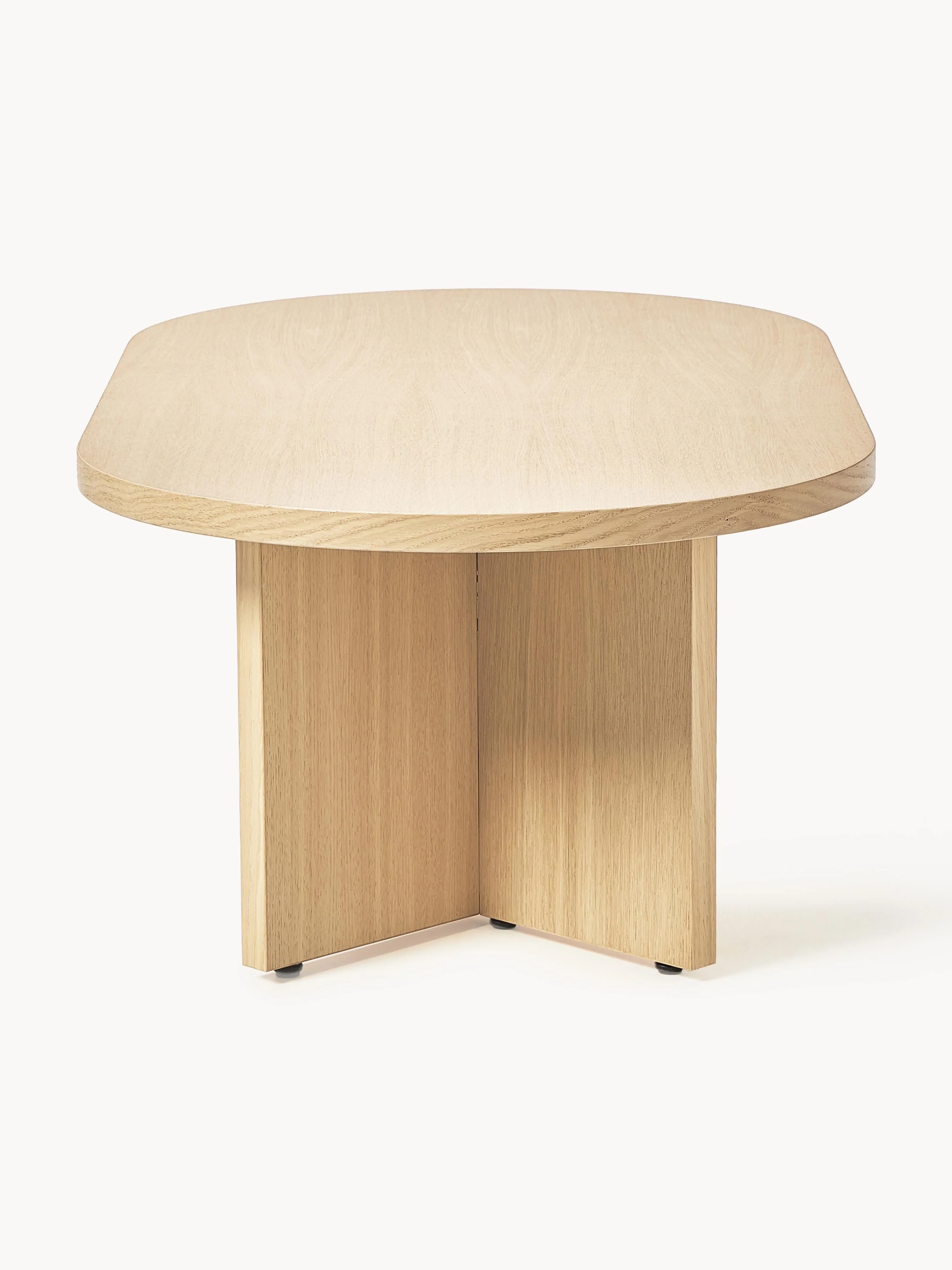 Ovale houten salontafel Toni