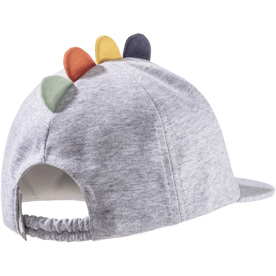 Sterntaler Baseball-Cap Dino silber melange