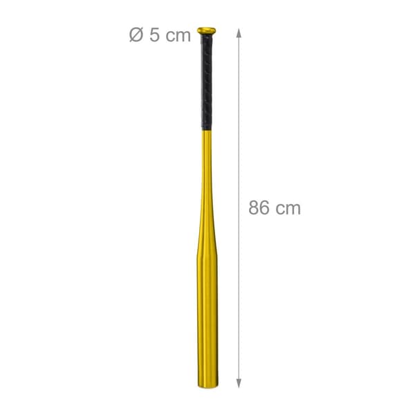 Baseballballtre i gyllen aluminium
