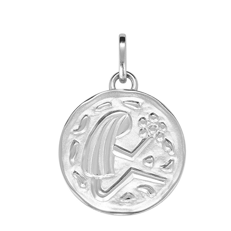 Pendentif mixte - Argent 925 - Signe Astrologique - Vierge