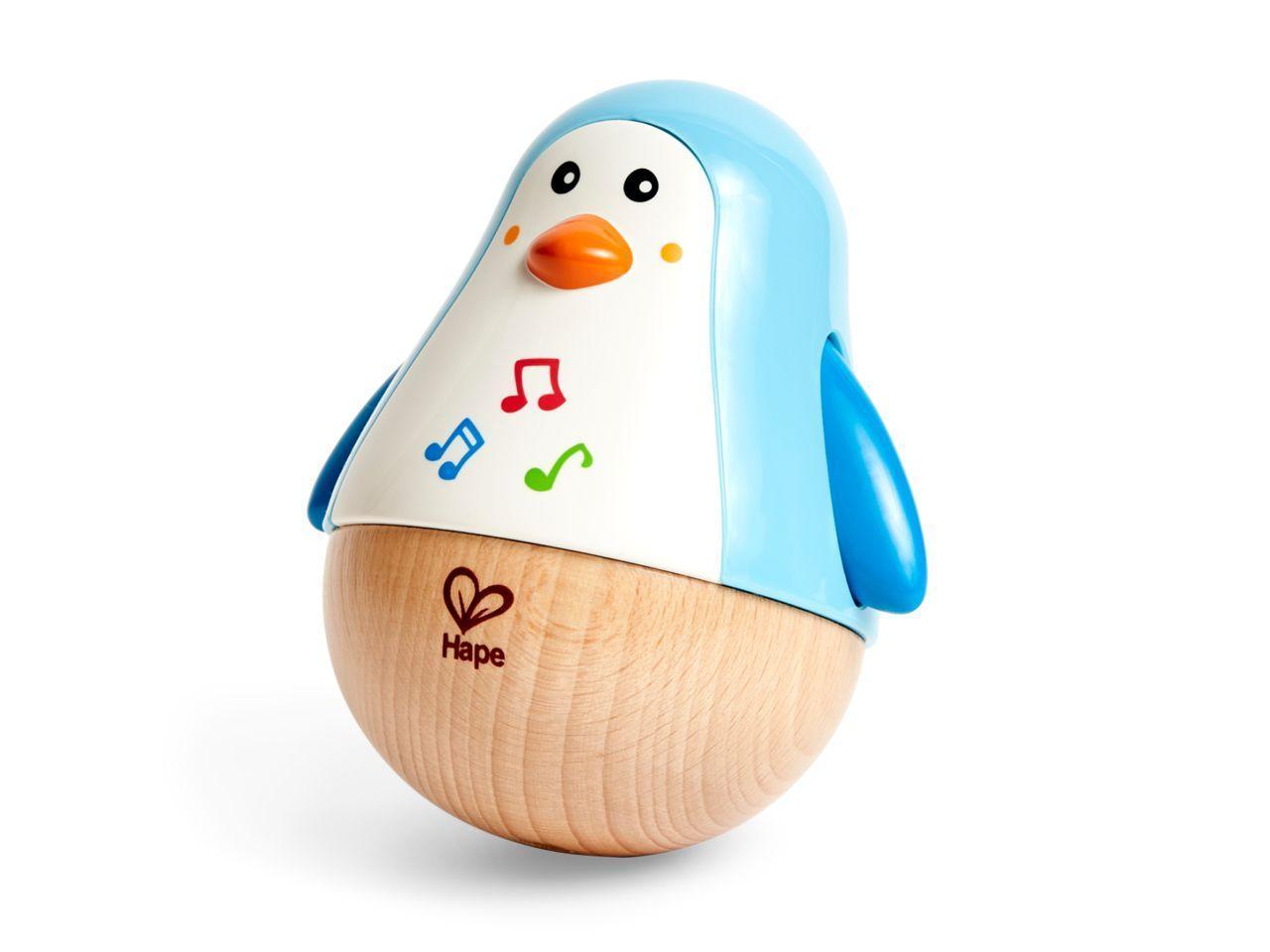 Stehauf-Pinguin ERSTE MELODIEN aus Holz