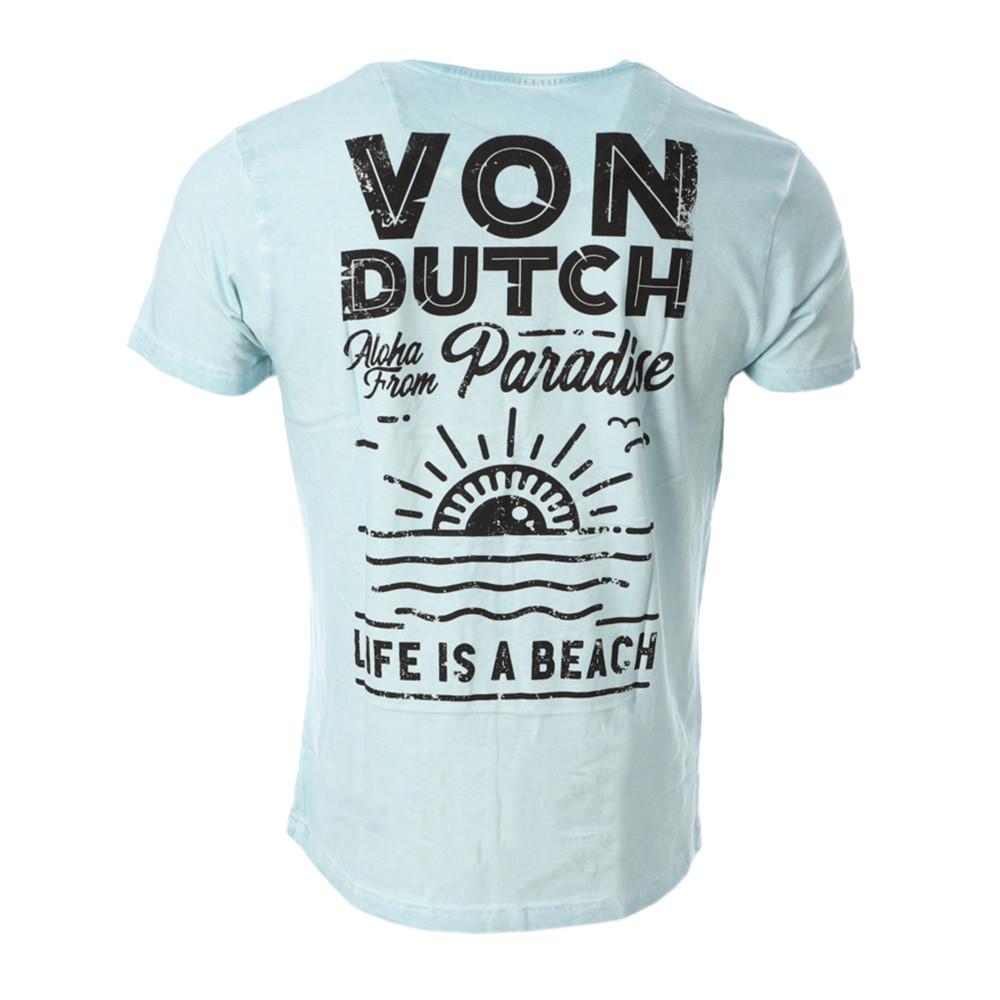 Von Dutch T-shirt Bleu Homme Von Dutch TOUR