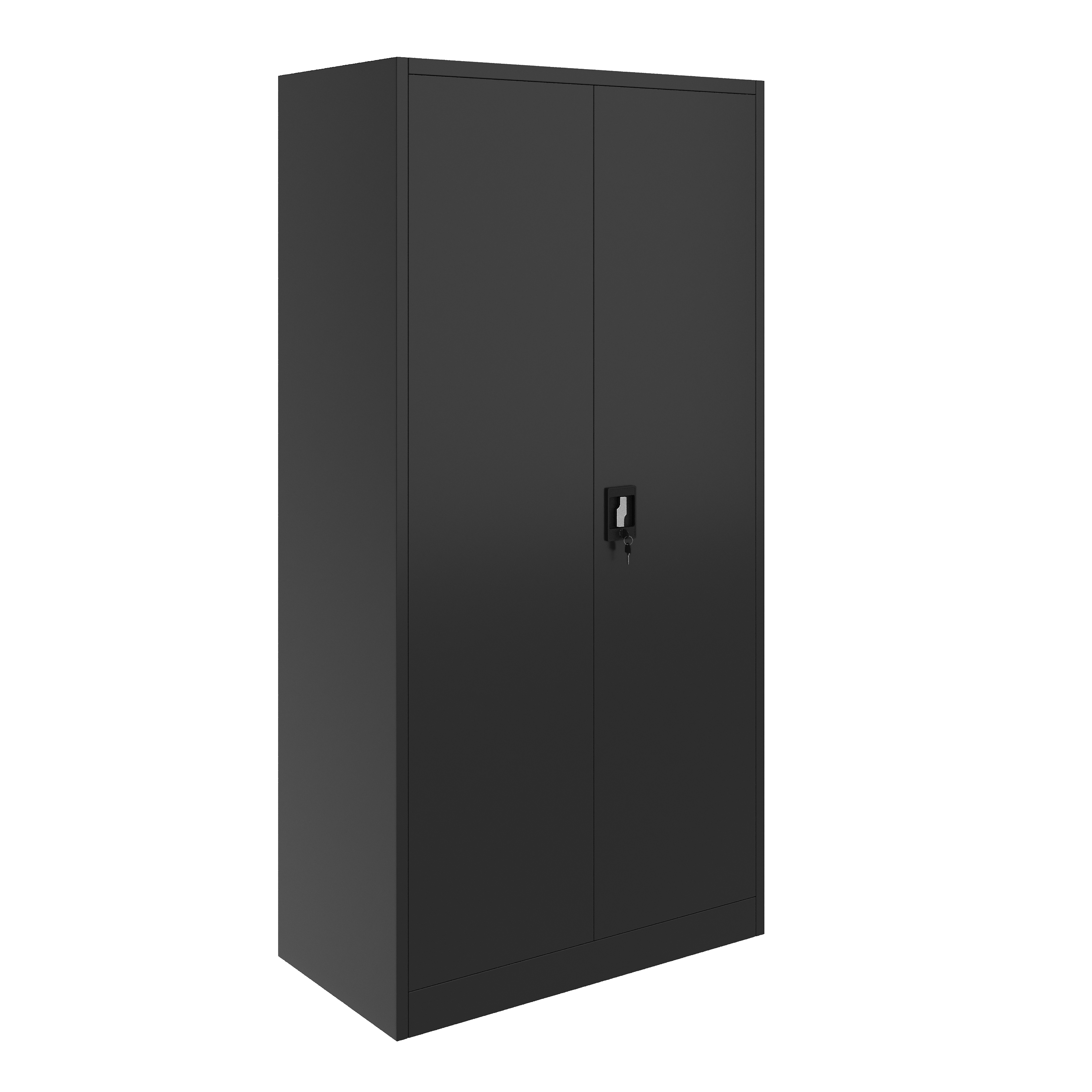 Aktenschrank mit 5 Böden 90 x 180 cm schwarz