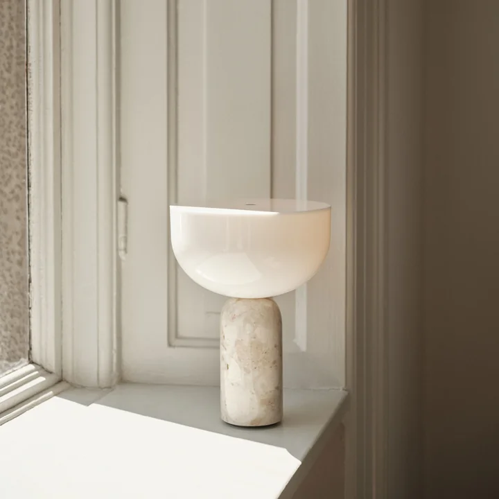 New Works - Kizu Portable LED Tischleuchte mit Akku, breccia pernice