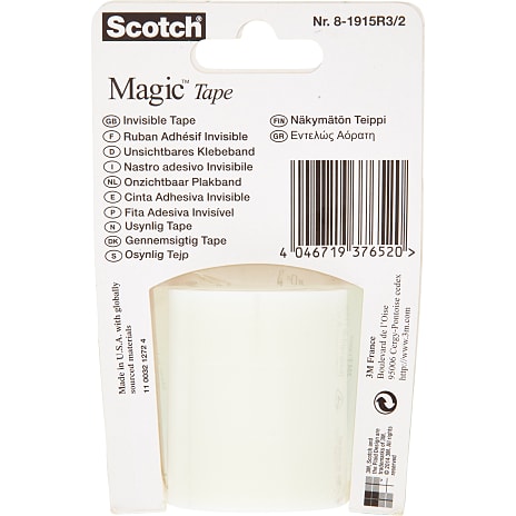 3M Scotch Magic Tape 19 mm x 15 m - 3 ruller