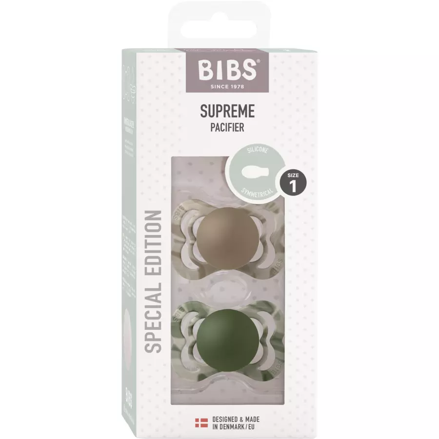 BIBS® Schnuller Supreme Camo Tie Dye Silikon 0-6 Monate, 2 Stk.