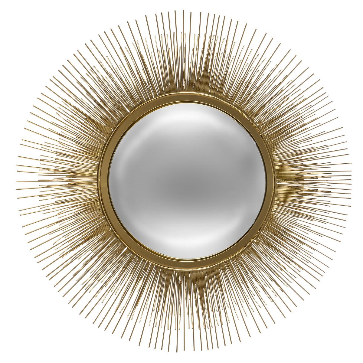 MIROIR METAL SOLEIL OR D.58CM