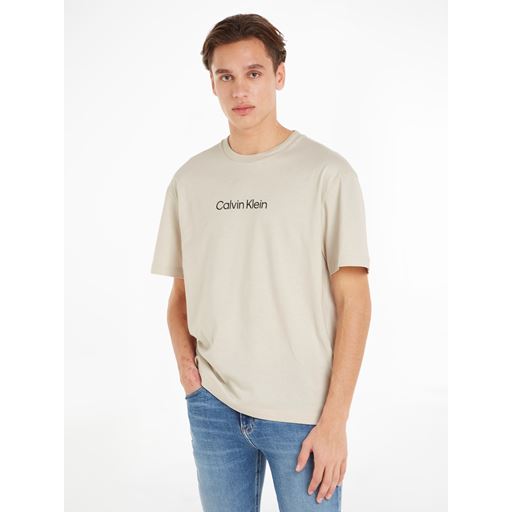 Calvin Klein Logo T-shirt, Stoney Beige, M