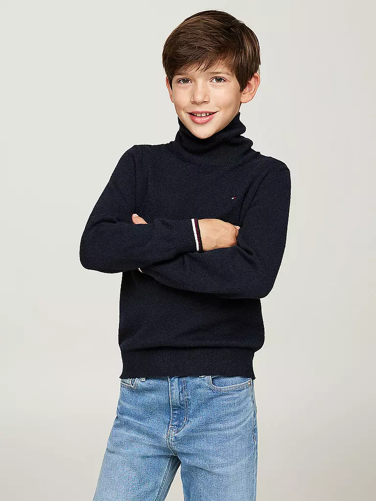 TOMMY HILFIGER Jungen Pullover dunkelblau