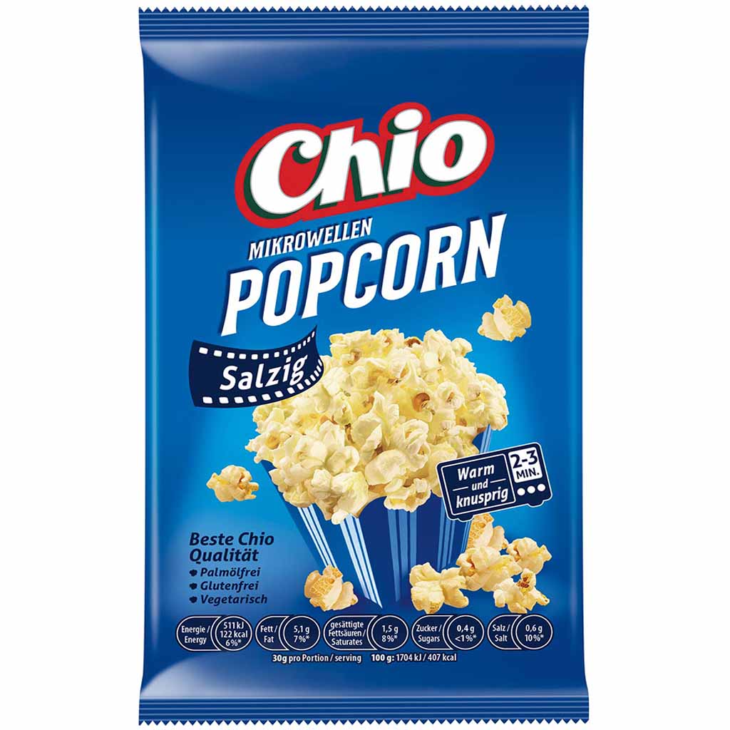 Chio Mikrowellen Popcorn Salzig 100g MHD:23.4.25