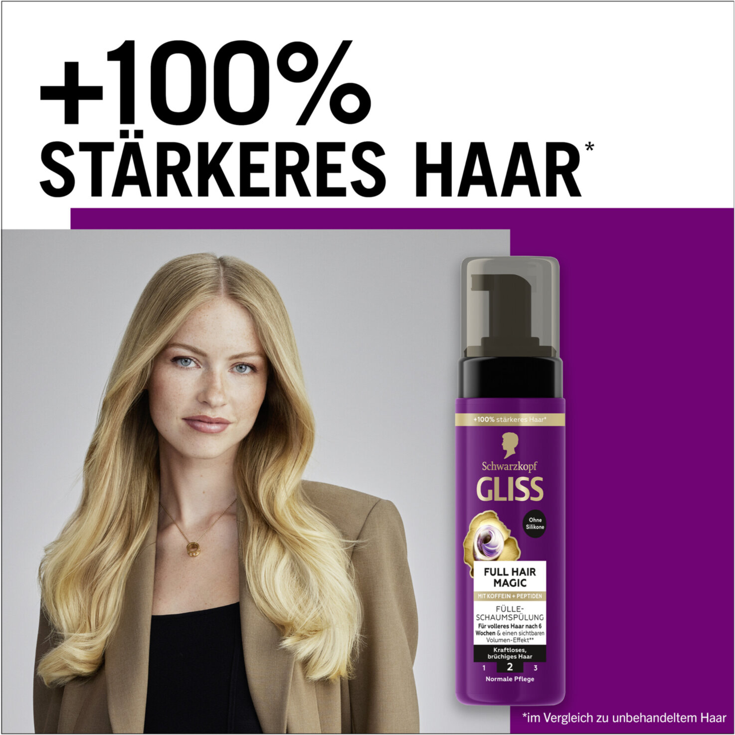 Schwarzkopf Gliss Schaumconditioner Full Hair Magic