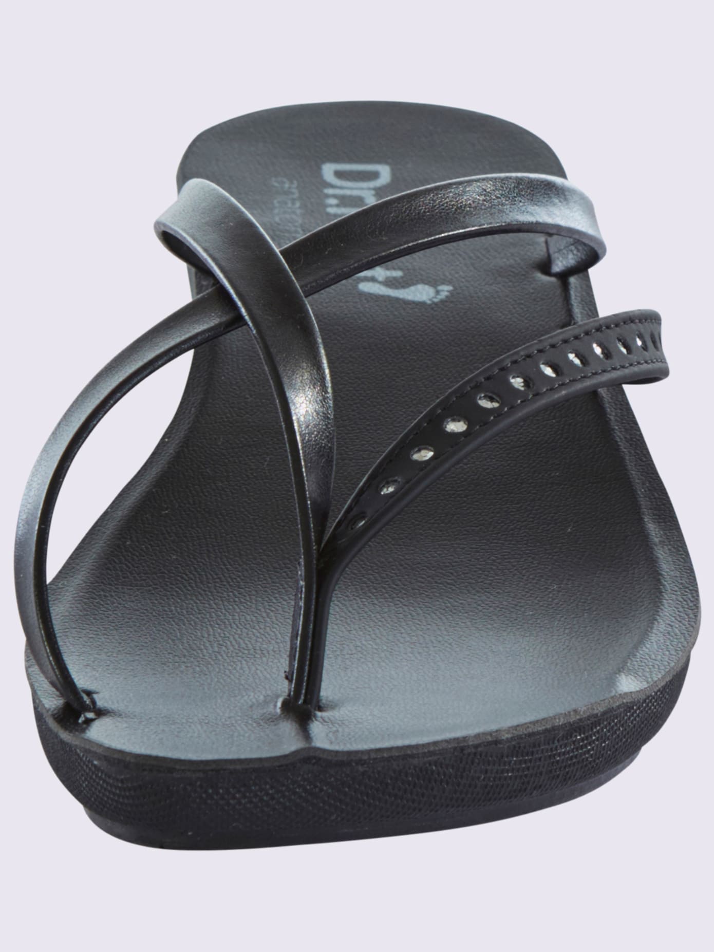 Mules de bain jolies petites pierres en verre