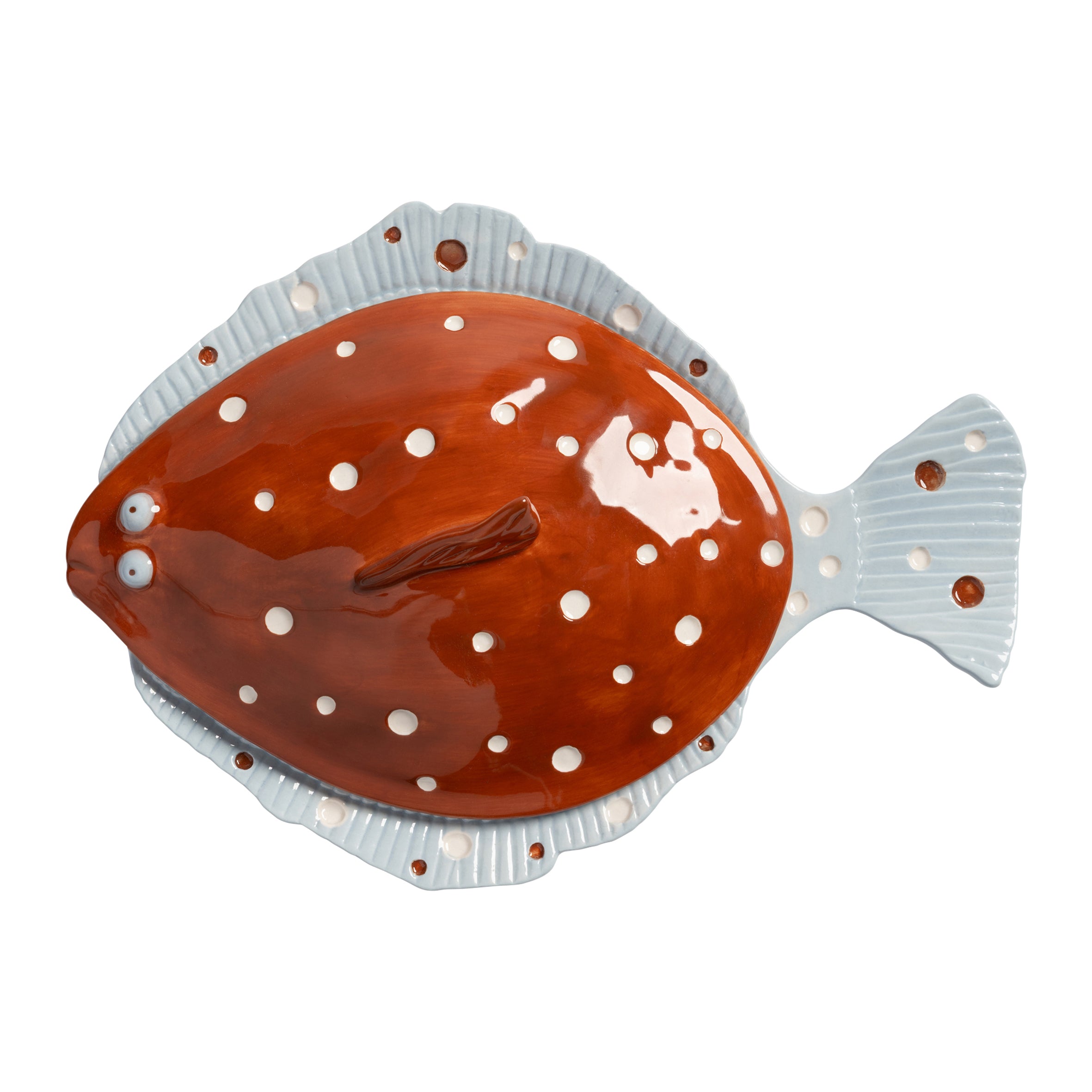 &k amsterdam Plaice Schaal met Deksel - Bruin